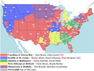 Illustration for article titled Your NFL Week 7 Viewing Maps